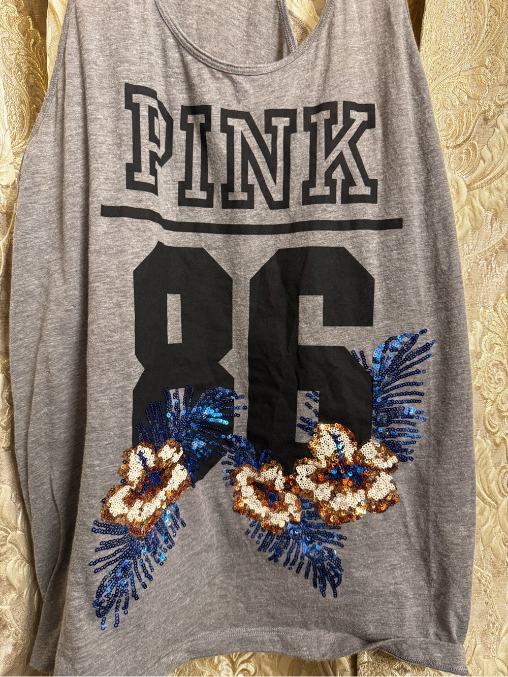 Victoria Secret PINK sequin tank top